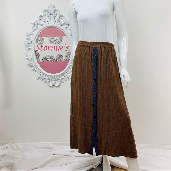 VTG Faith by Celia Forrester / Button Brown Maxi - Picture 3 of 8